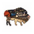 6" Wooden The Aud Magnet