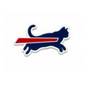 Small Jumping Cat Swoosh Magnet