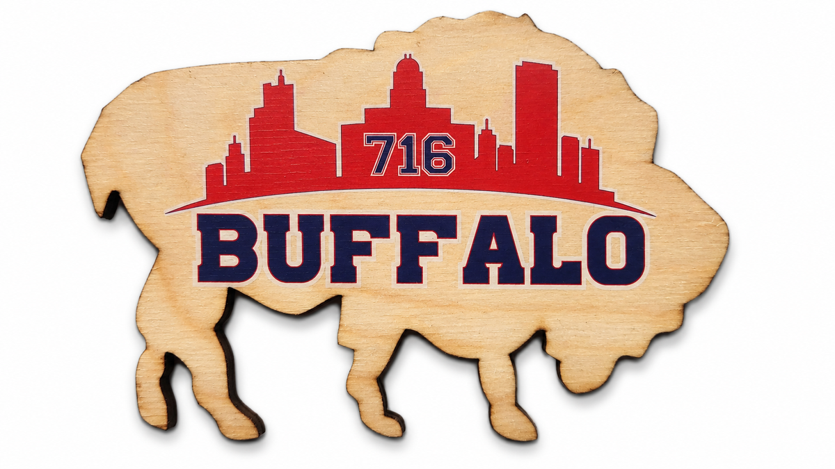 6" Buffalo City Scape Magnet