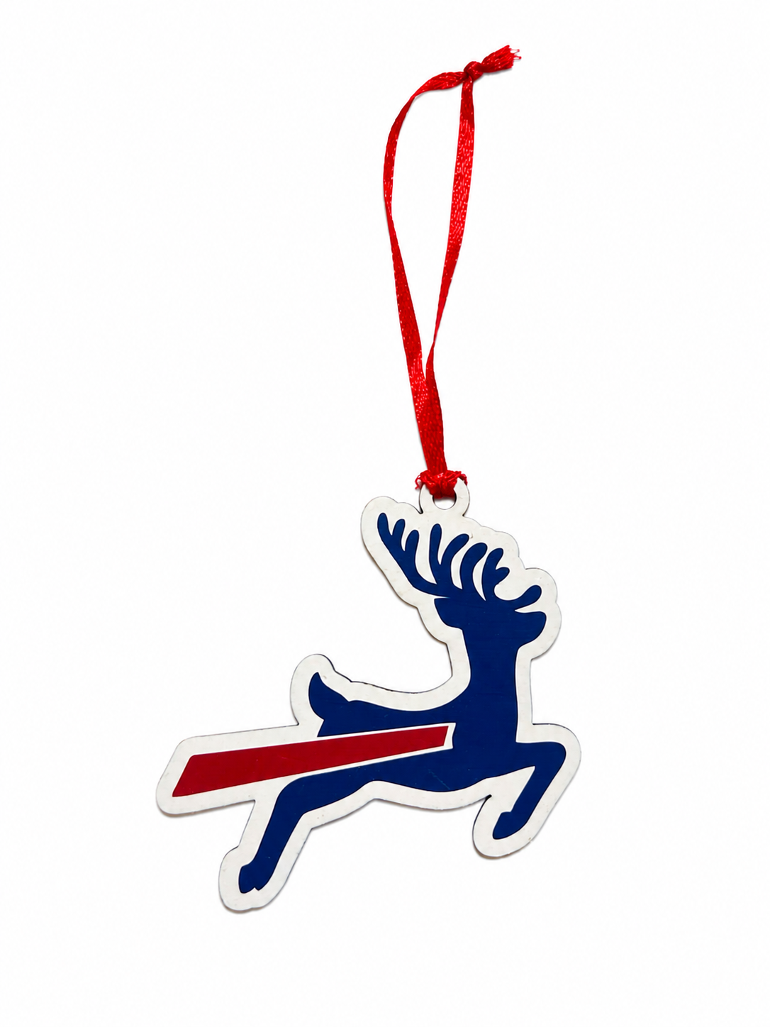 Blue Reindeer Ornament