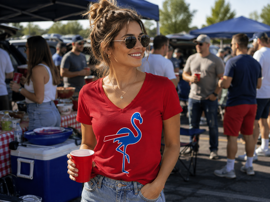 Women's Flamingo Game Day T-Shirt