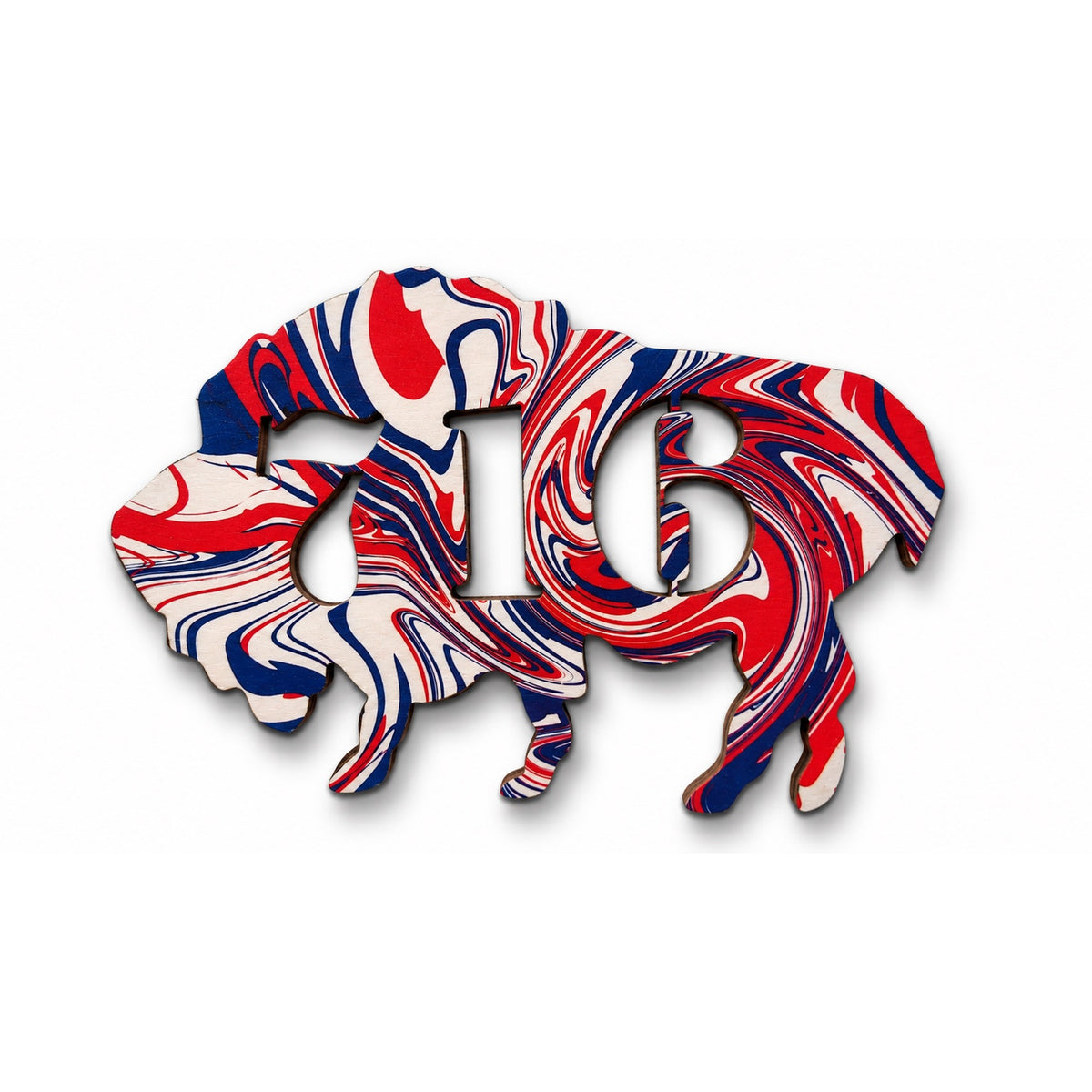 6" Wooden Swirl 716 Magnet
