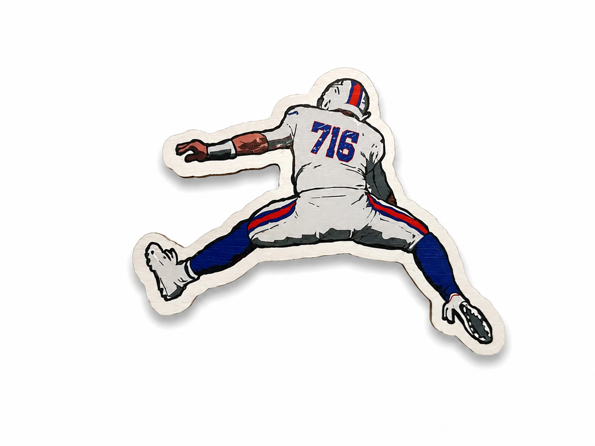 Small Jumping Football Magnet