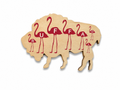 Large Buffalo Pink Flamingo Magnet