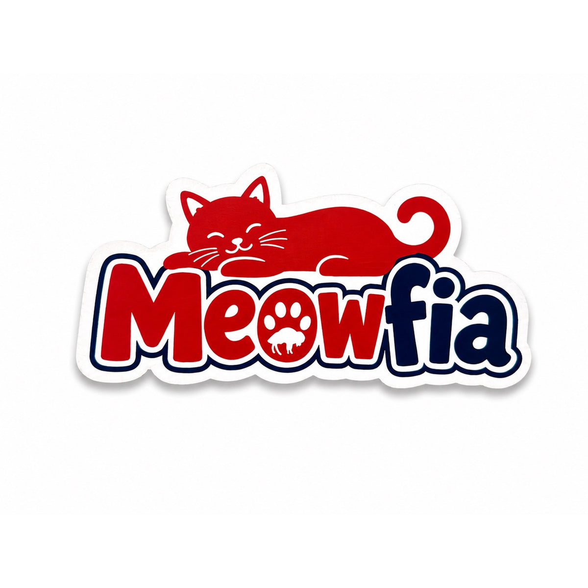 Small Meowfia Sleeping Cat Magnet